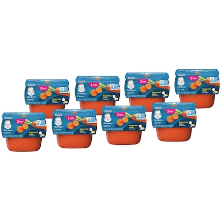 Gerber Gerber 1st Foods Carrot Multi Pack 4 oz. Tubs, PK8 00015000910280U